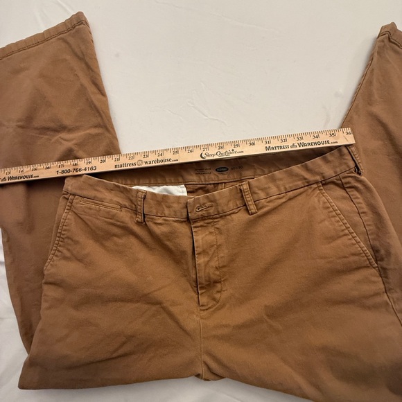Old Navy Pants Mens 40X30  Brown  Ultimate Loose Pockets Cotton Chino - Picture 6 of 11